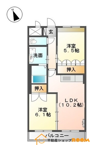 アヴァンティ壱番館の間取り