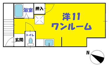 フェリーチェ大浦Cの間取り