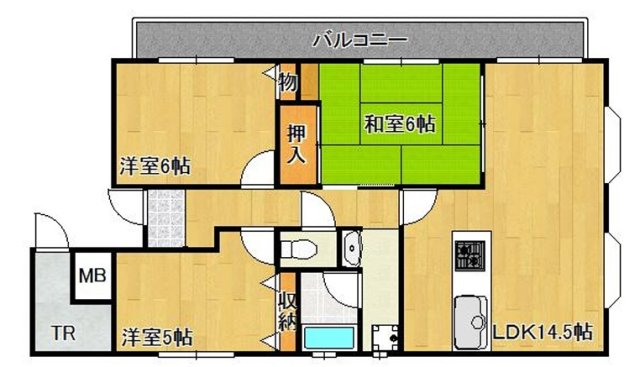 小野市上本町のマンションの間取り