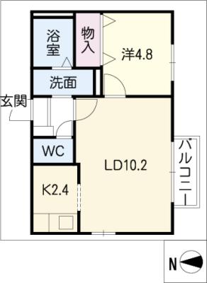 コウジィーコート金山の間取り