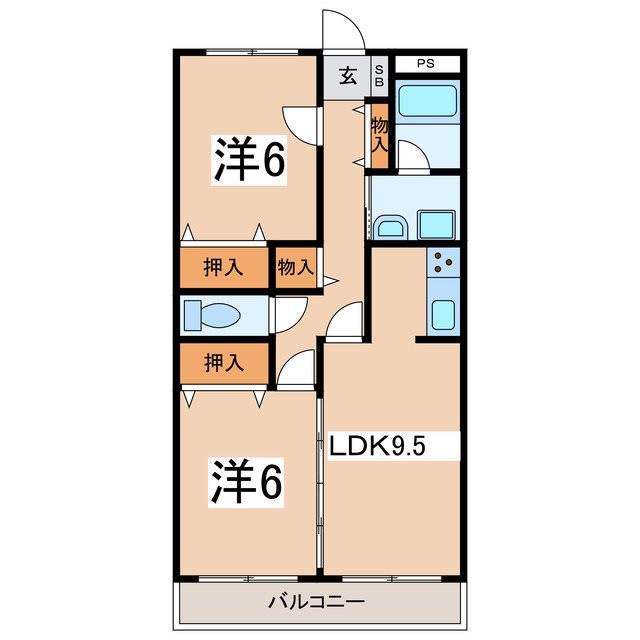 グランセドレはしたての間取り