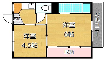 ビレッジハウス星ヶ丘の間取り