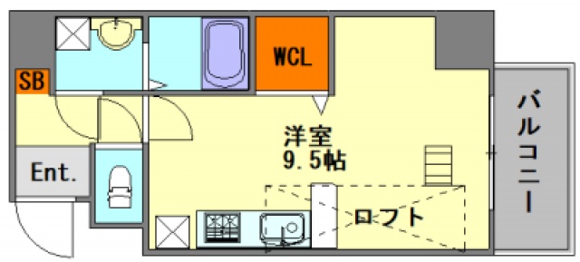 広島市中区小網町のマンションの間取り