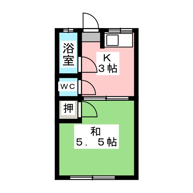 はくゆう荘の間取り