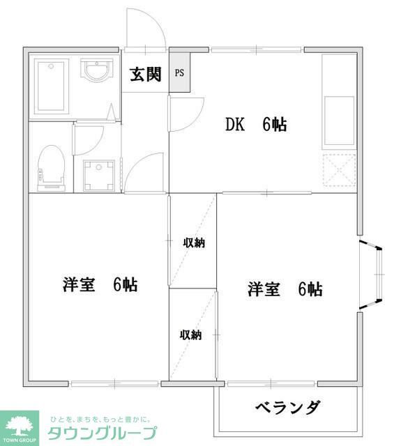 野田市野田のアパートの間取り