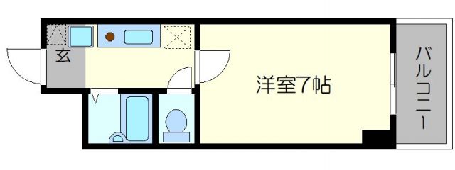 京都市中京区壬生淵田町のマンションの間取り