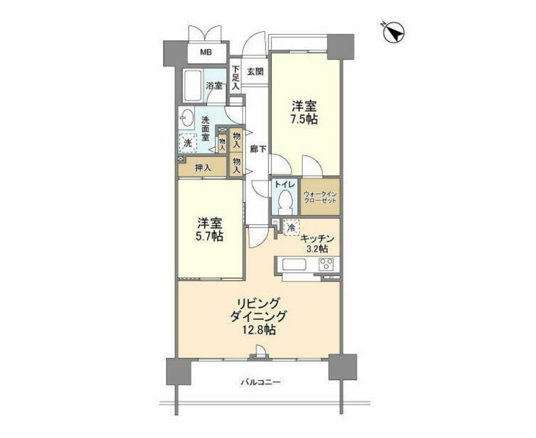 江東区豊洲のマンションの間取り