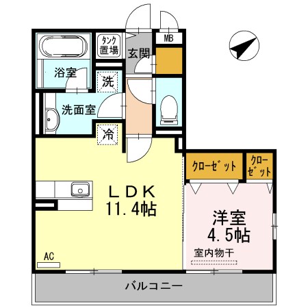 セレンディピティ堅田の間取り