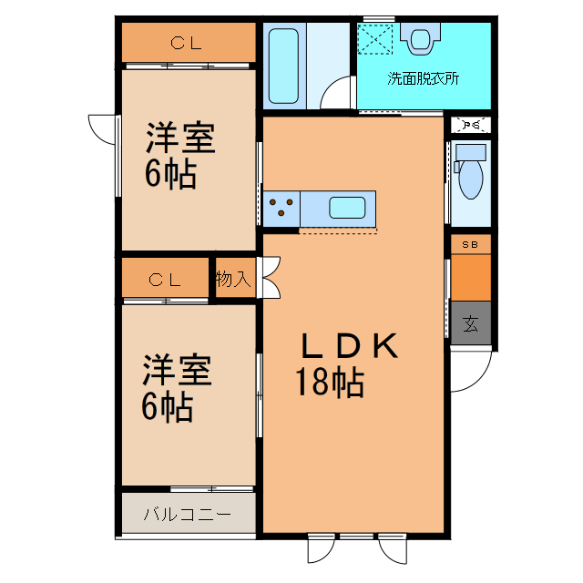 TOWNヒルズ193の間取り