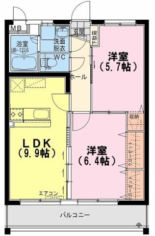 Hiマンションの間取り