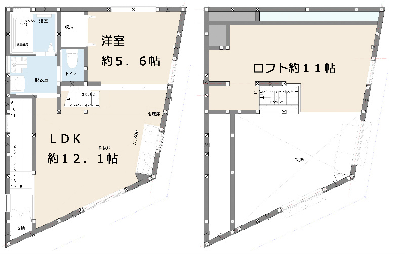 大田区大森東のアパートの間取り