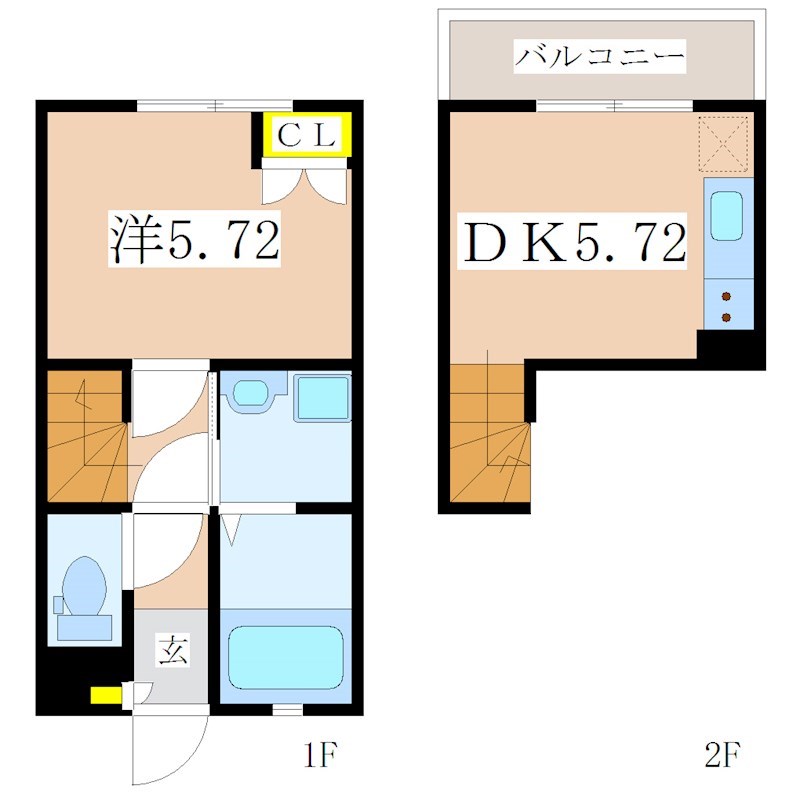 Sereo楠元A棟の間取り