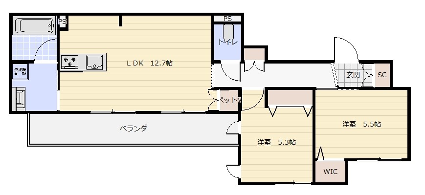 エストフォート上本郷の間取り