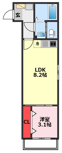 柏市旭町のアパートの間取り