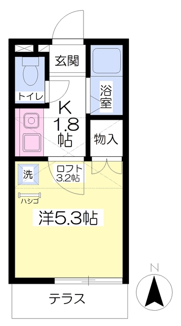 エクセルシャトー中田の間取り