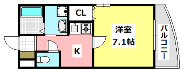 【茨木市中穂積のマンションの間取り】