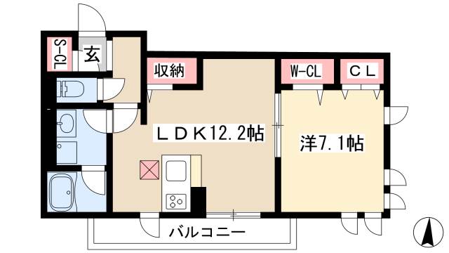 金山アイサンメゾンの間取り