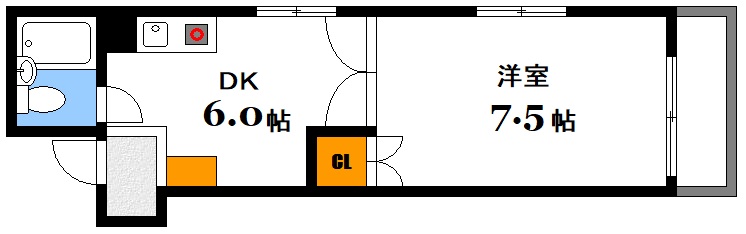 広島市西区横川町のマンションの間取り