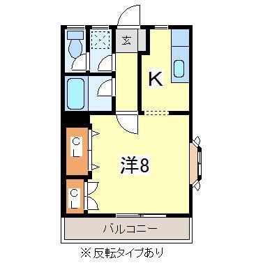 コスモハイツ南矢幅の間取り