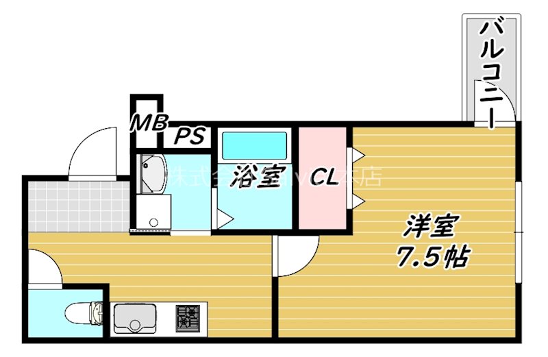 フジパレス諏訪ノ森駅東の間取り