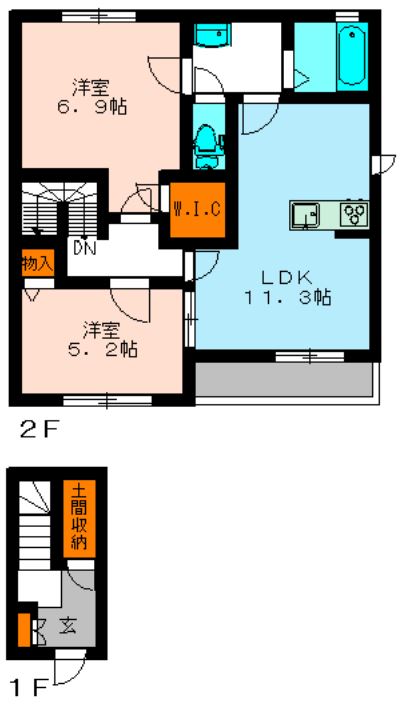 フラウナカヤマの間取り