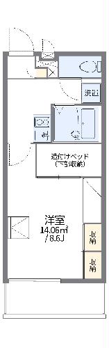 レオパレス南四日市の間取り