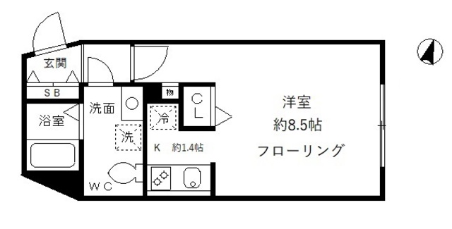 目黒区駒場のマンションの間取り