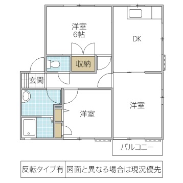 メゾン・シャルム Eの間取り