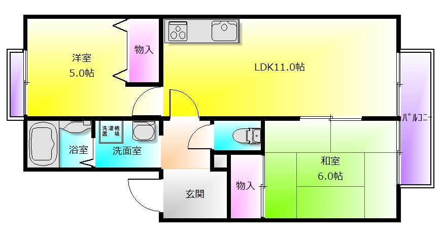 サラマンカの間取り