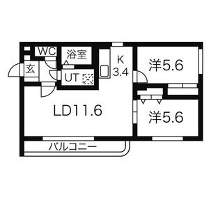 大光21番館の間取り