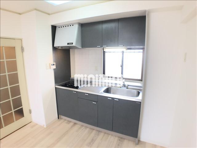 キッチン　２口ガスコンロ付きのキッチン