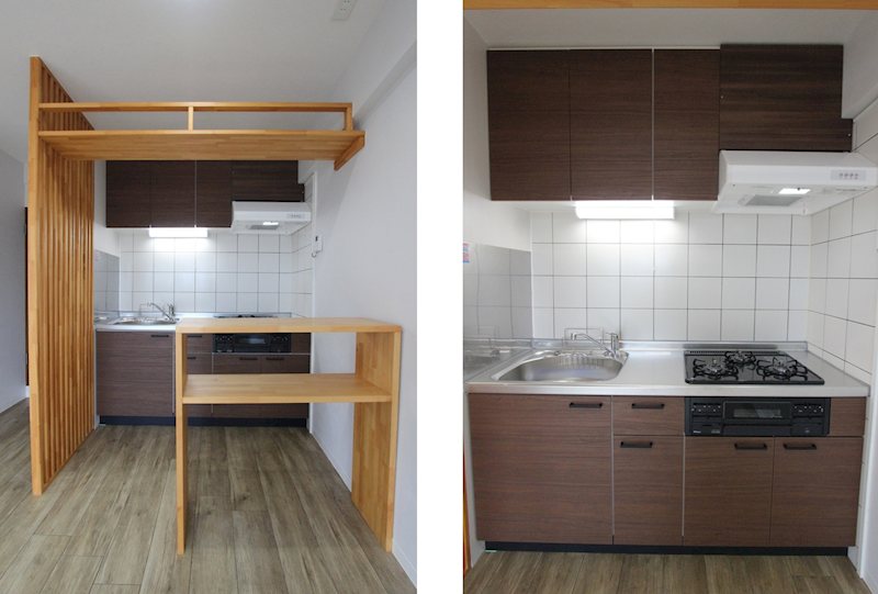 キッチン　見せる収納のあるキッチン★2025年8月にキッチン入替実施★