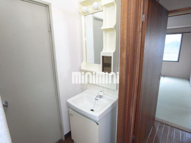 洗面設備　洗面台付き