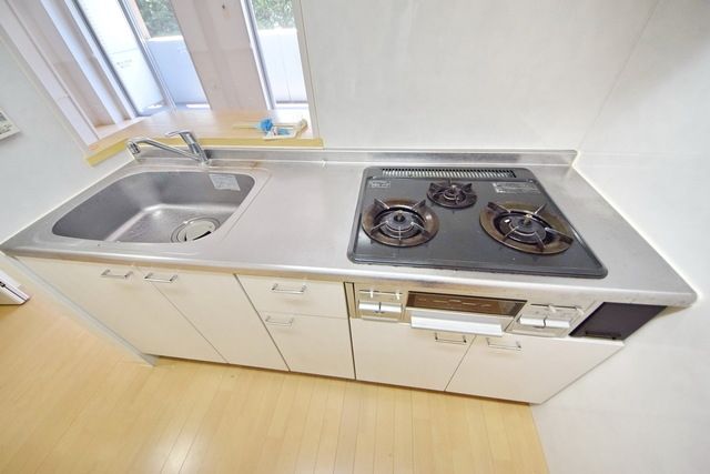 キッチン　★３口システムキッチングリル付★