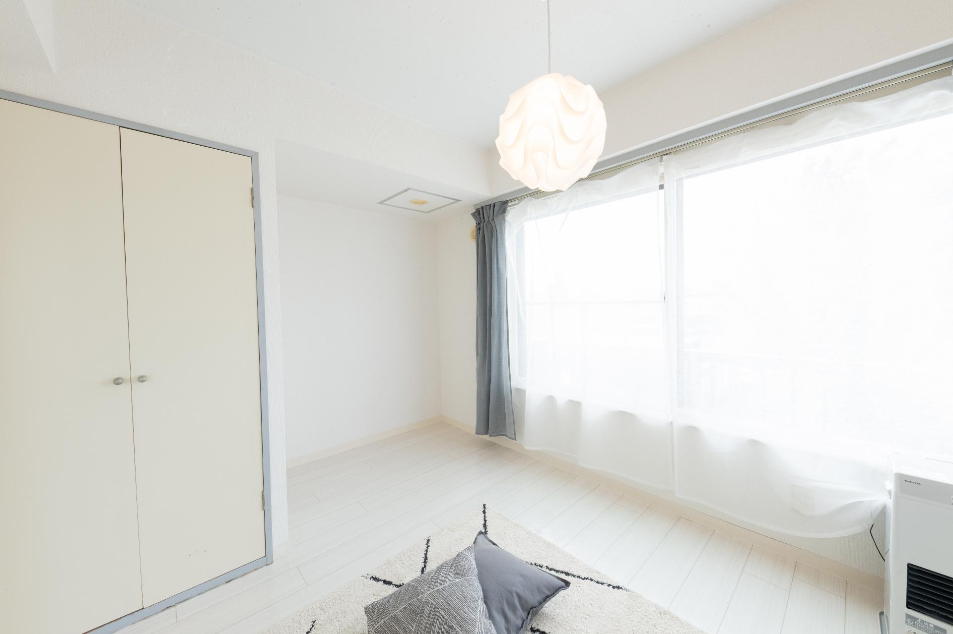 収納　窓も広く、解放感あります。