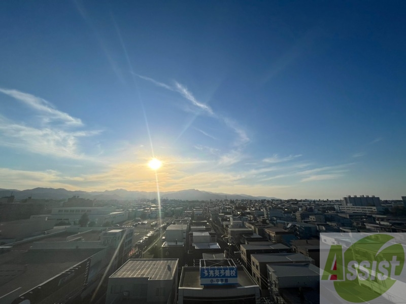 眺望　眺望です。高い建物がなくて見晴らしがよいですね！