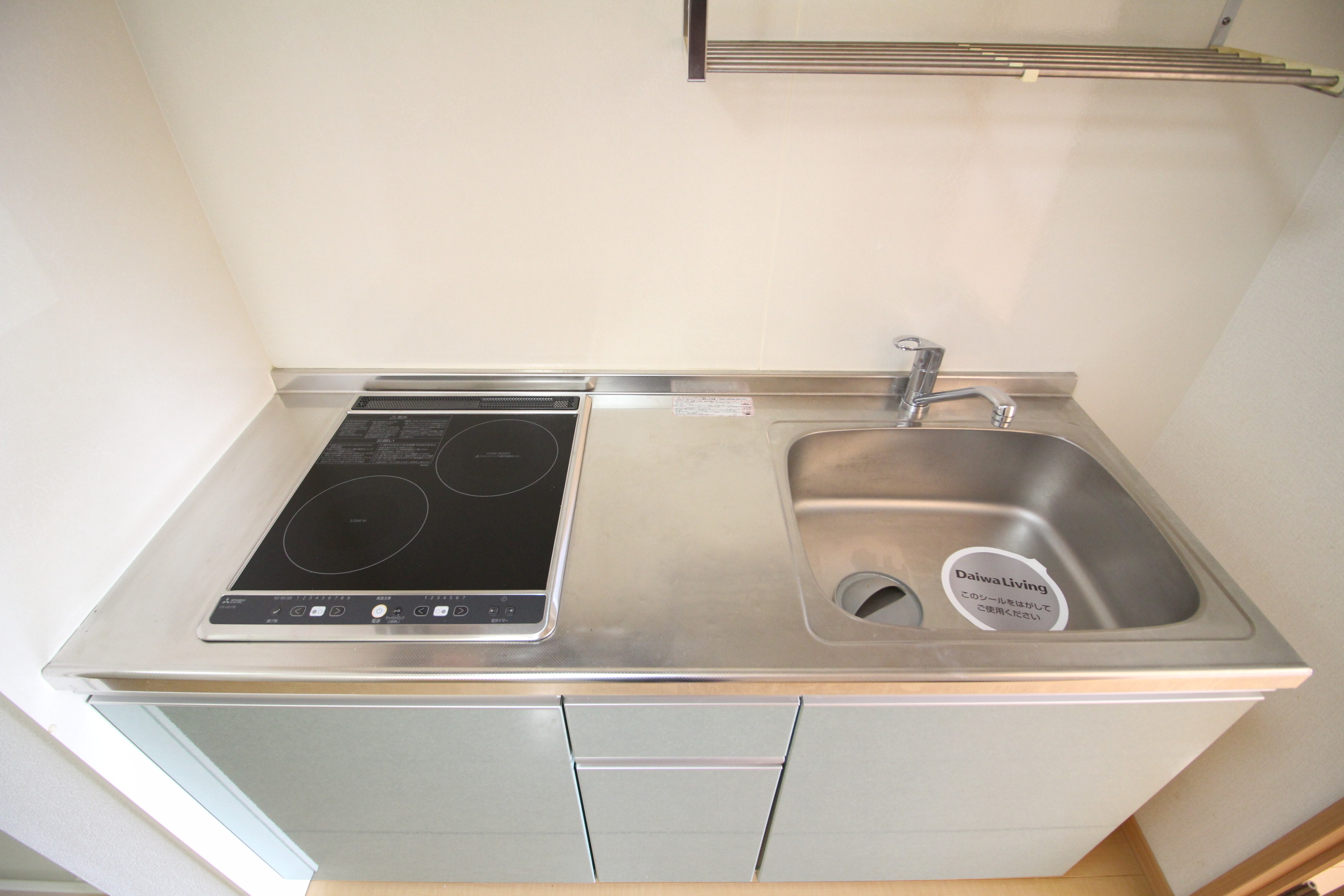 キッチン　IHクッキングヒーターでお手入れ簡単◎