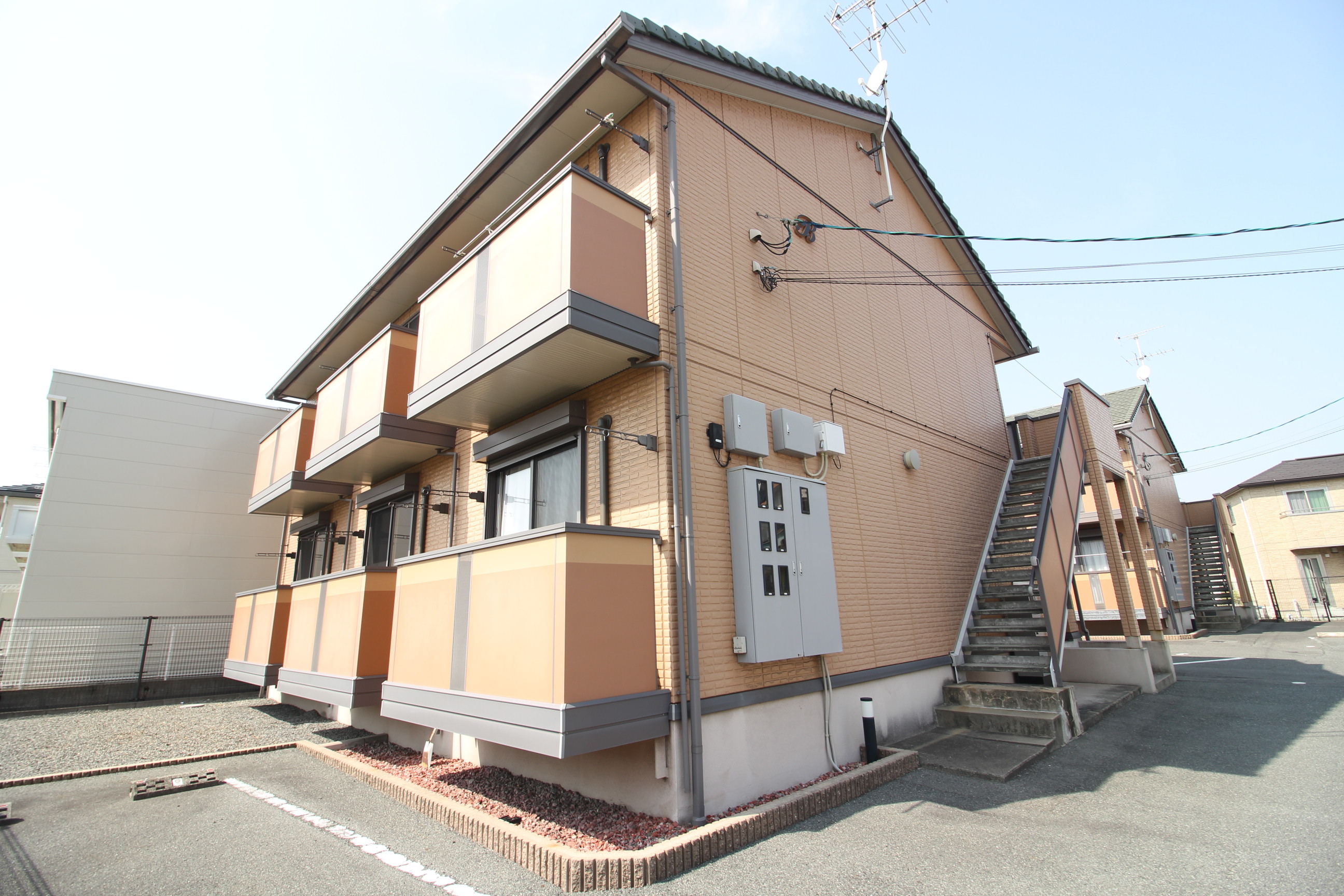 建物外観　福島の1Kアパート♪