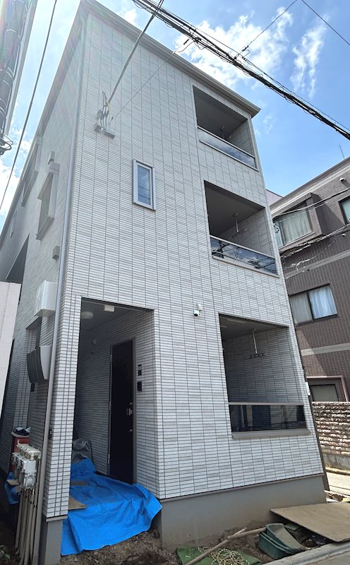 建物外観　※建築中の写真です。