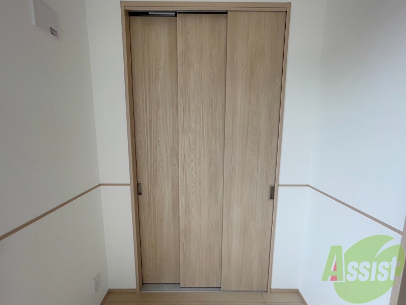 収納　ここに収納があります。収納があると部屋が広く使えます。