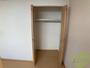 収納　寝室の収納です。部屋がすっきり片付きます。