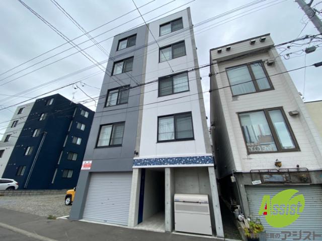 建物外観　札幌市東区北十七条東「Ｌｅｔｒａｉｎｂｌｅｕ」