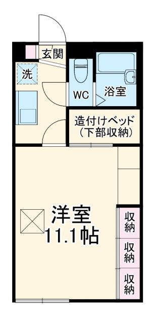 レオパレスパムグラネットの間取り写真