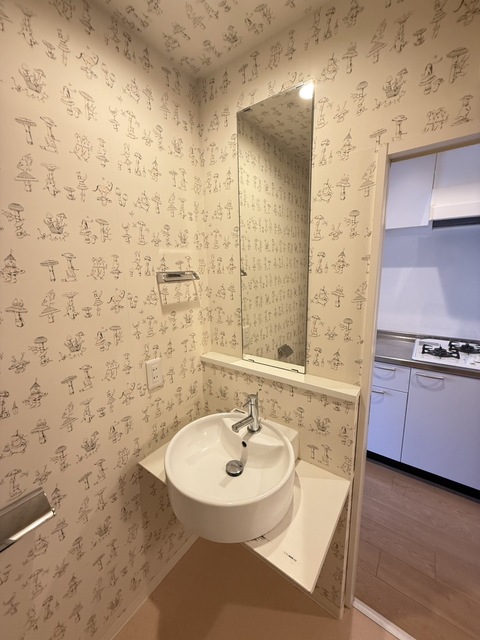 洗面設備　別部屋参考写真です