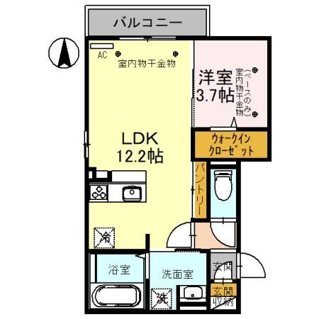 サントル駅西の間取り写真