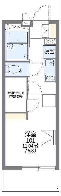 レオパレスハサマミナミの間取り写真