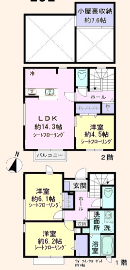 カーサリデンテ カミノゲの間取り写真