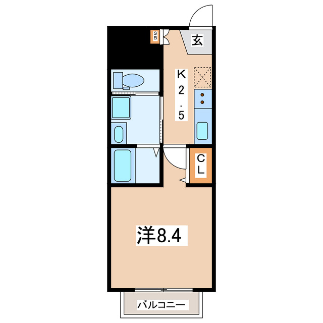 ＪＲ東北本線 安積永盛駅 徒歩15分 2階建 築5年の間取り写真