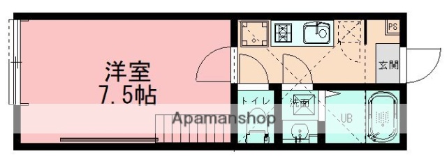 ブルーライン 三ツ沢上町駅 徒歩6分 2階建 築2年の間取り写真