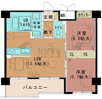 Dios城東の間取り写真
